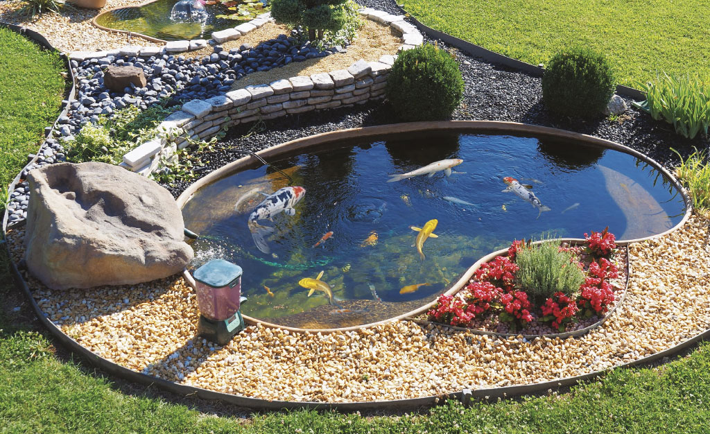 Laghetto Bracciano VERDE Cm. 136x100 - Profondità 34 Cm. - Capacità 220